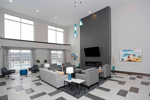 Community Clubhouse With Swimming Pool at The Edison at Spirit, Minnesota, 55044