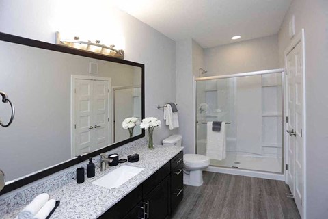 Bathroom With Shower Place at The Edison at Spirit, Lakeville