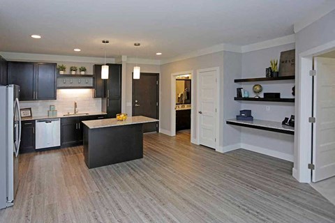 Comfortable Living With Kitchen at The Edison at Spirit, Lakeville, MN