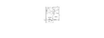 1 Bed/1 Bath Floor Plan