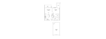 1 Bed/ 1 Bath, Floor Plan