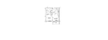 1 Bed/ 1 Bath Floor Plan