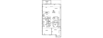 a floor plan for a house with two bedrooms and two bathrooms