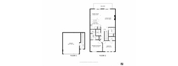 2 Bed/2 Bath Floor Plan