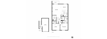 2 Bed/2 Bath Floor Plan
