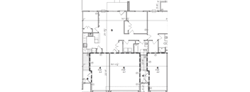 a floor plan of a home with different rooms and floors