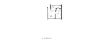 1 Bed/1 Bath, Detached Garage, Floor Plan1 Bed/1 Bath, Detached Garage Floor Plan