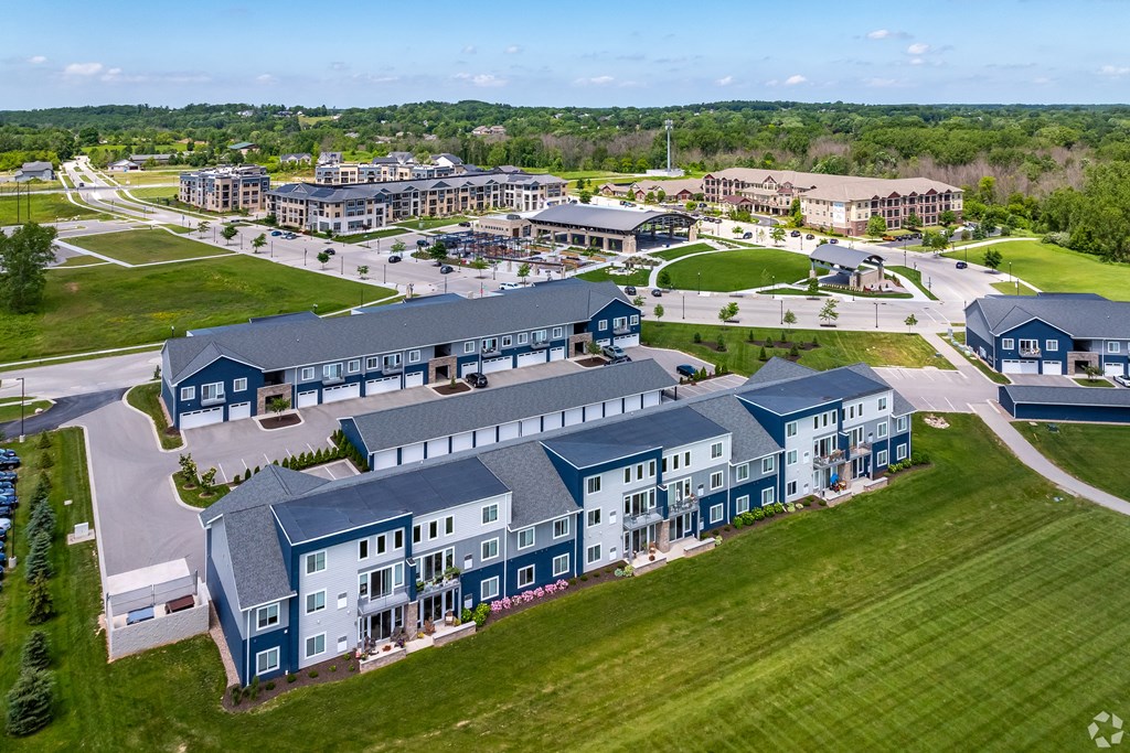 an aerial view of Howard Lofts