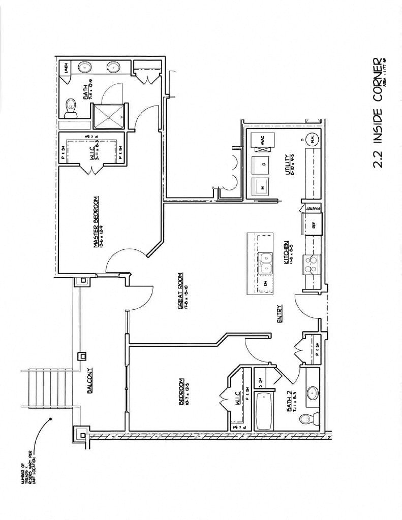 a floor plan of a house
