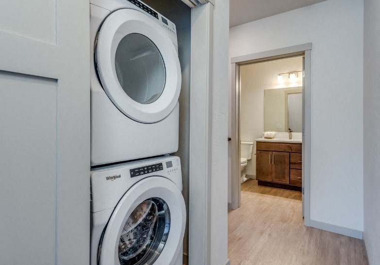 Stackable Washer and Dryer in Unit for Modern Living