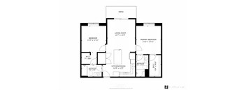 2 Bed/2 Bath Floor Plan