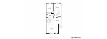 Riverwalk, Lower 2 Bed/1 Bath Floor Plan
