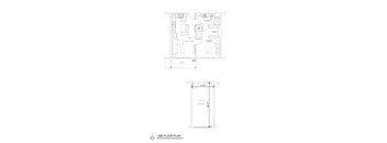 2 Bed/1 Bath, Floor Plan