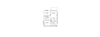 2 Bed/1 Bath Floor Plan