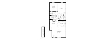 Riverwalk  Floor Plan 2 Bed/2 Bath