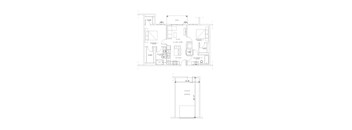 2 Bed/2 Bath Floor Plan