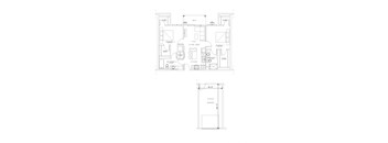 2 Bed/2 Bath Floor Plan