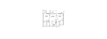 2 Bed/2 Bath Floor Plan