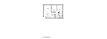 floor plan of the third level of the renovated home