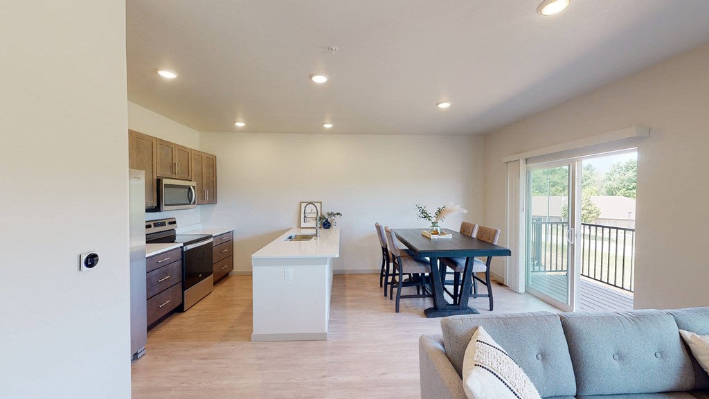 Open Concept Kitchen and Living with Beautiful Views