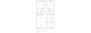 A floor plan of a house with labeled rooms such as Bedroom, Bathroom, Kitchen, Living Room, and Dining Room.