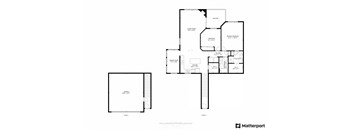 2 Bed/2 Bath Floor Plan