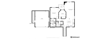 this is the floor plan for the first and second floors of the house