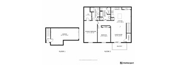2 Bed/2 bath Floor Plan