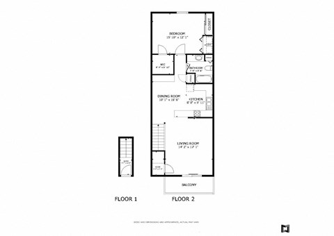 the floor plan of room 1  2