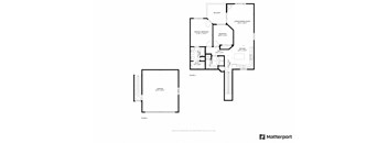 2 Bed/2 Bath/2 Stall Attached Garage Floor Plan