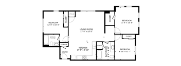 3 bedroom 2 bath