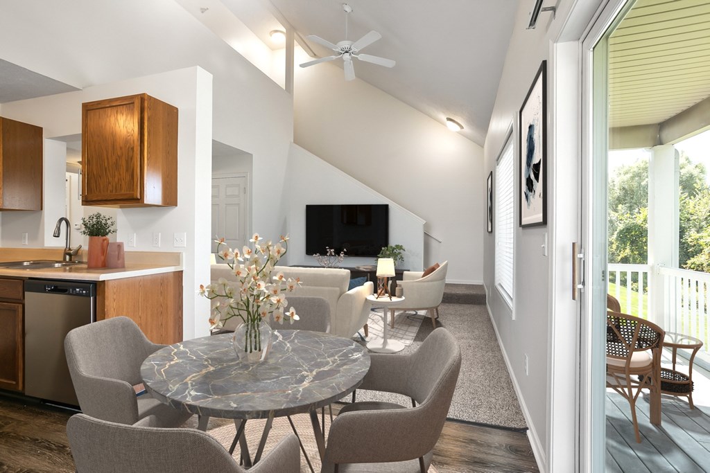 View of balcony / living room