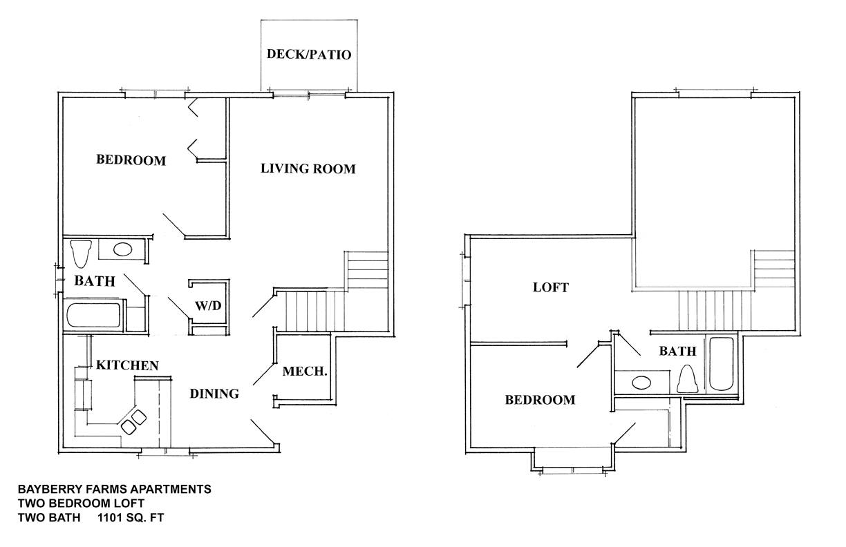 2 bed loft