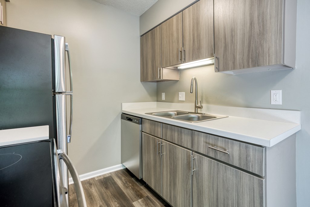 boerma renovated kitchen gray cabinets white countertops