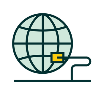 world connected logo