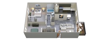 two bedroom floorplan