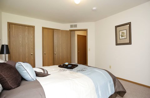 Large bedroom with double closet