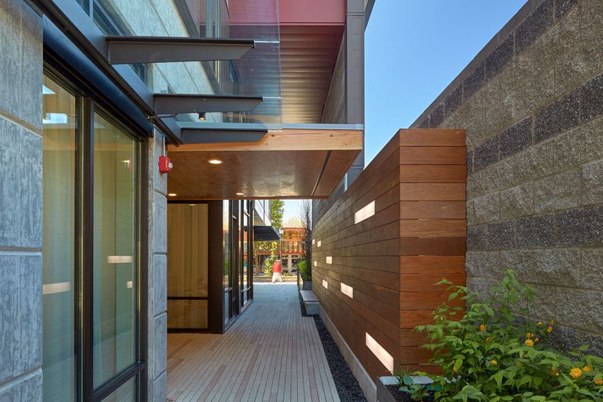 Community-Entry 4730 California Apartments Outdoor Hallway - Photo Gallery