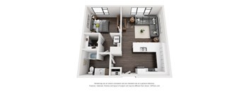 Sky3 Apartments 1C Floor Plan