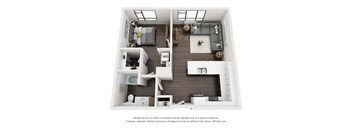 Sky3 Apartments 1D Floor Plan