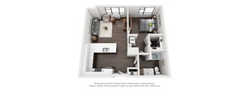 Sky3 Apartments 1D.1 Floor Plan