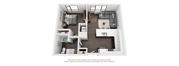 Sky3 Apartments 1D.2 Floor Plan