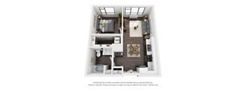 Sky3 Apartments 1G Floor Plan