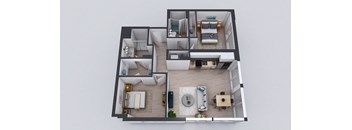 Kado NW Two Bedroom Two Bathroom C3 Floor Plan