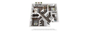 Sky3 Apartments 2C Floor Plan