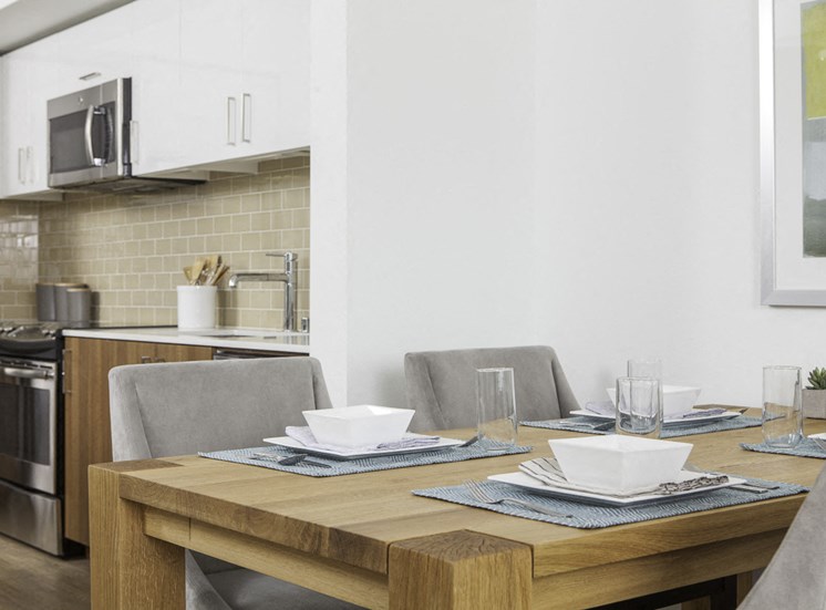 4730 California Apartments Model Dining Room