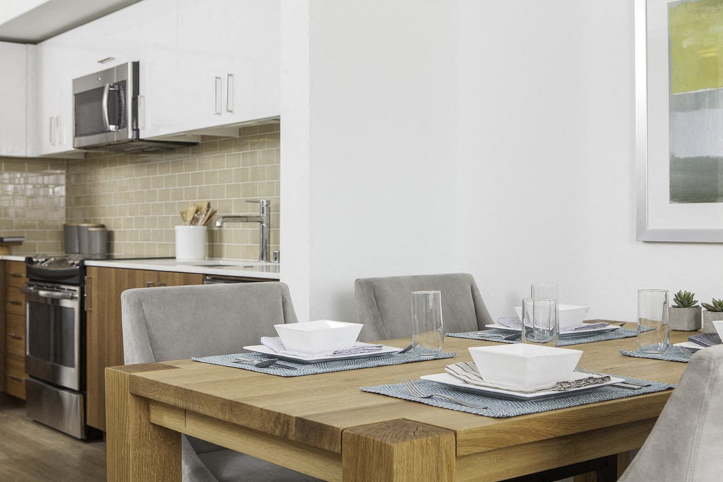 4730 California Apartments Model Dining Room