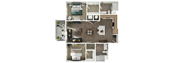 Adler at Cadence Apartments 3D B1 Floor Plan