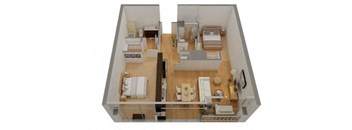 800 J Lofts B5_2 2 Bed 1 Bath Sacramento CA