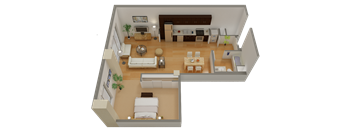 800J Lofts A61 Studio Apartment Sacramento CA